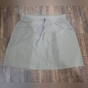 Womens Casual Tan Skorts with Drawstring